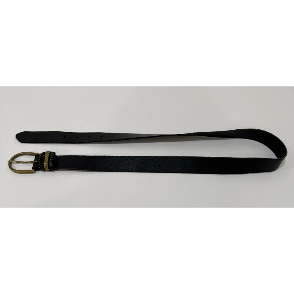 Amsterdam Heritage Black Genuine Leather Belt Women's Size 95 M